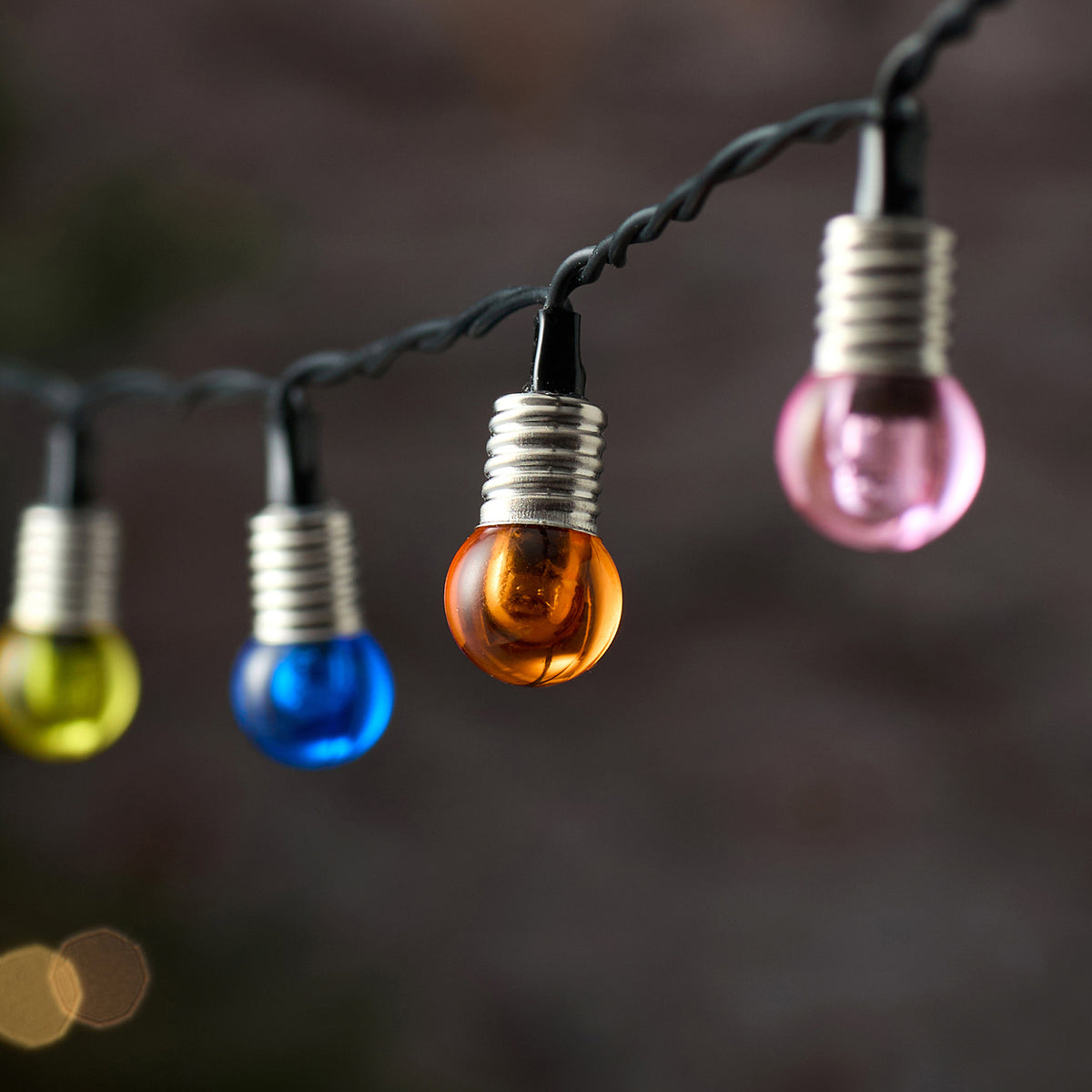 50 Multi Coloured Mini Globe Outdoor LED Fairy Lights