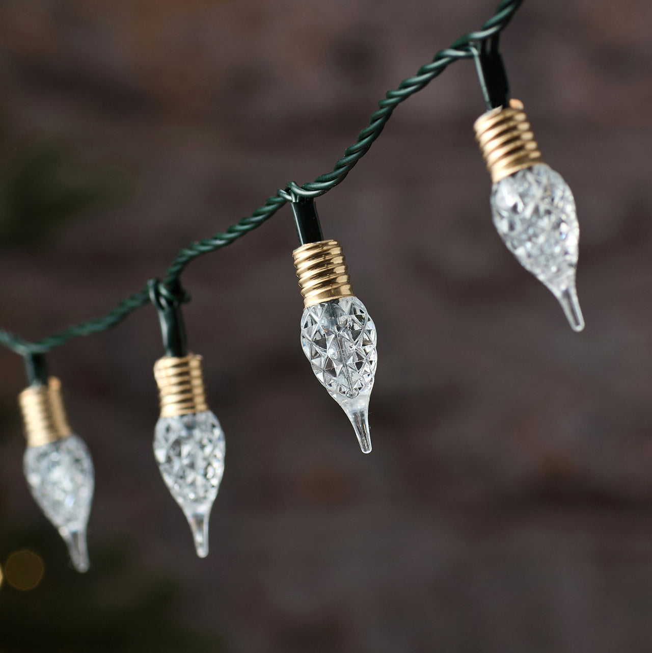 50 Vintage Warm White Teardrop Outdoor LED Fairy Lights