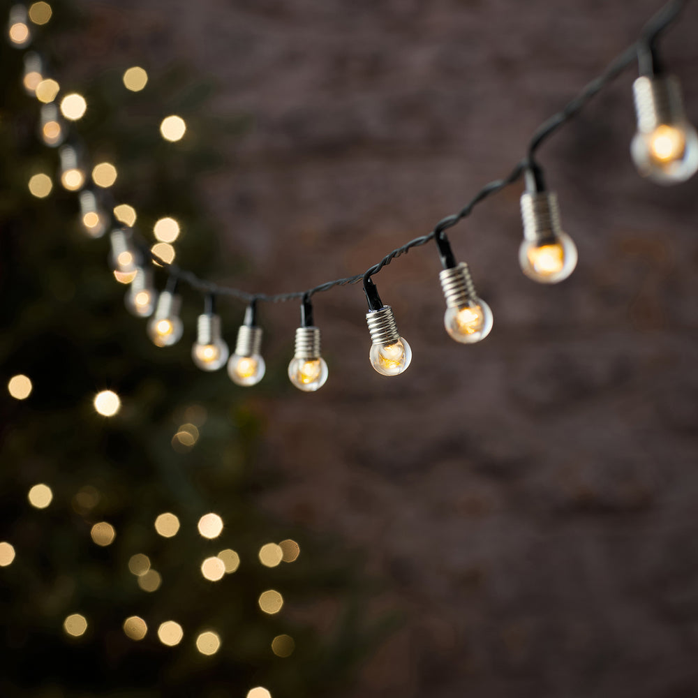 50 Crystal Globe Outdoor LED Fairy Lights