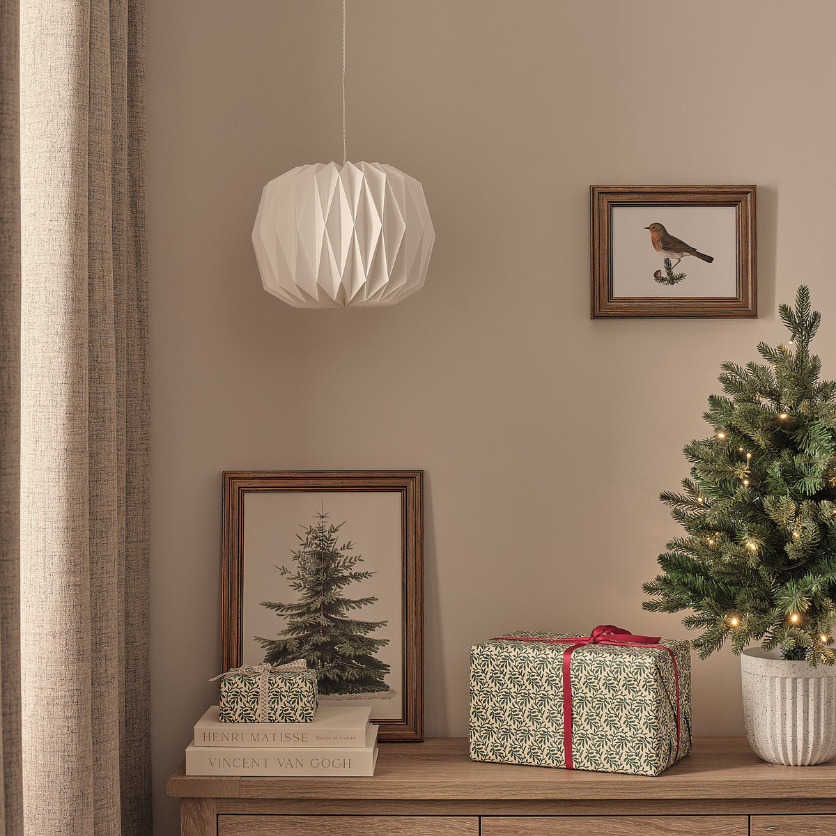 Paper Lantern Outdoor LED Pendant Light