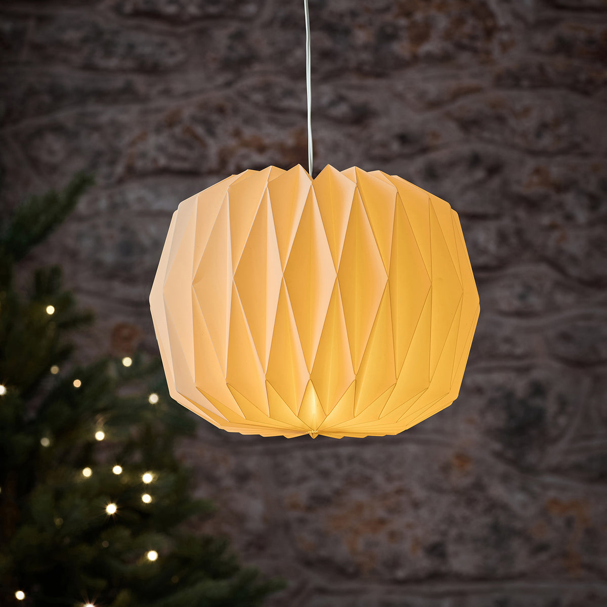 Paper Lantern Outdoor LED Pendant Light