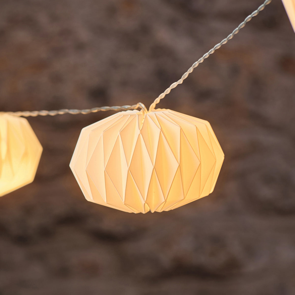 10 Paper Lantern Outdoor LED String Lights