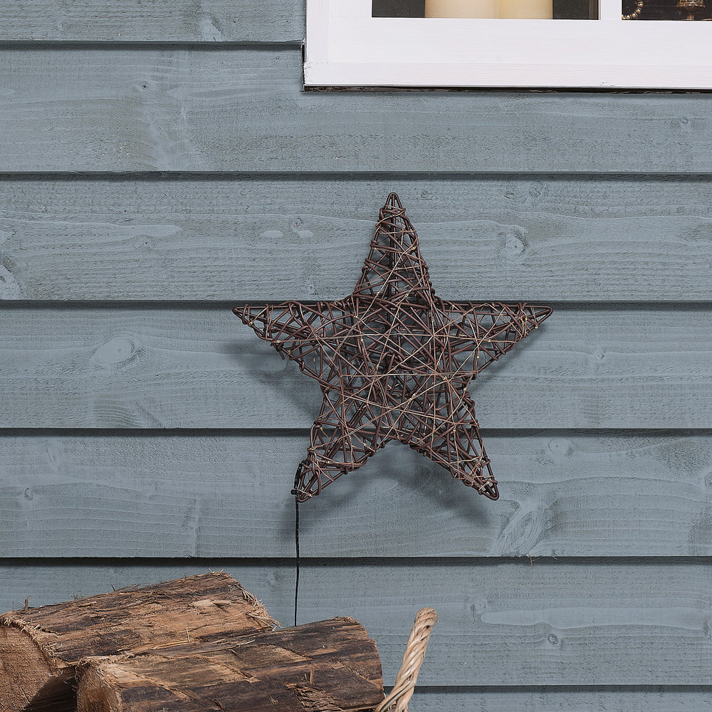 30cm Rattan Star Window Light