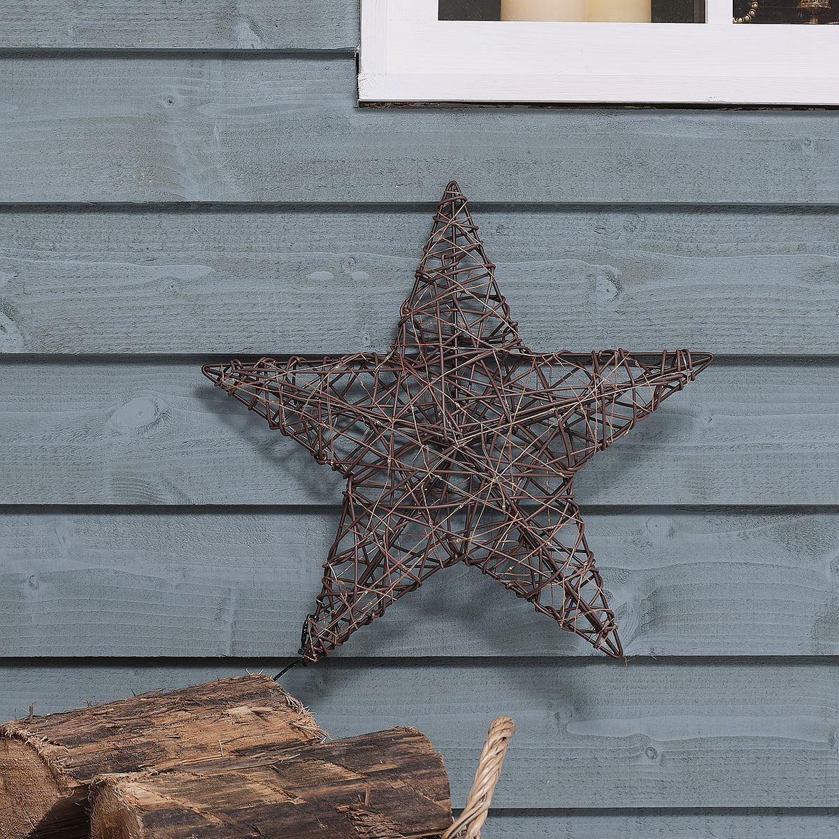 40cm Rattan Star Window Light