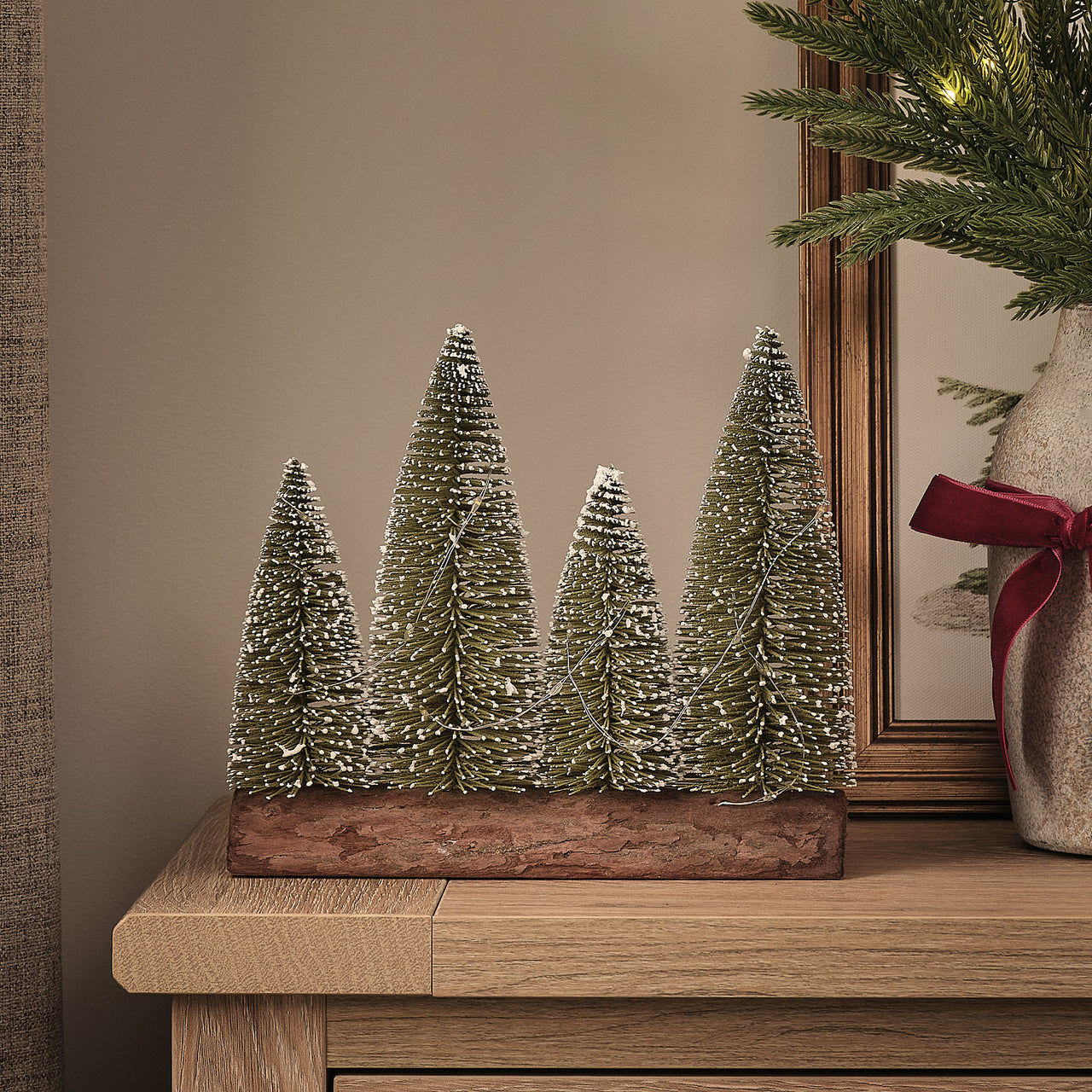 Mini Christmas Tree Table Decoration with Micro Lights