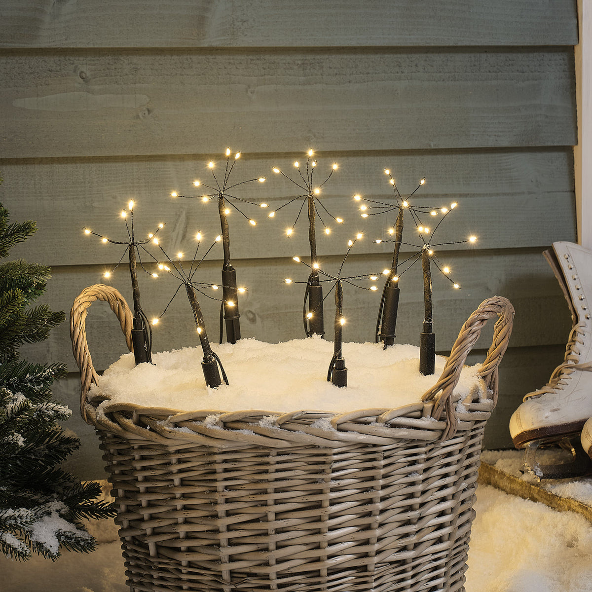10 Starburst Micro Light Outdoor Stake Lights