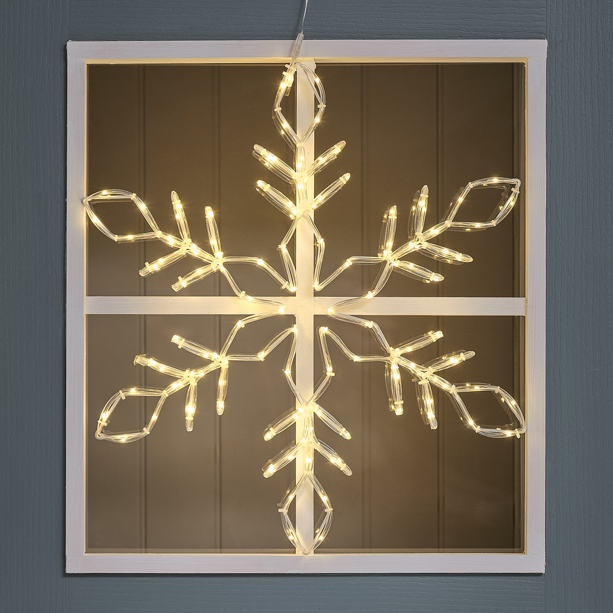 57cm Acrylic Snowflake Micro LED Silhouette Light