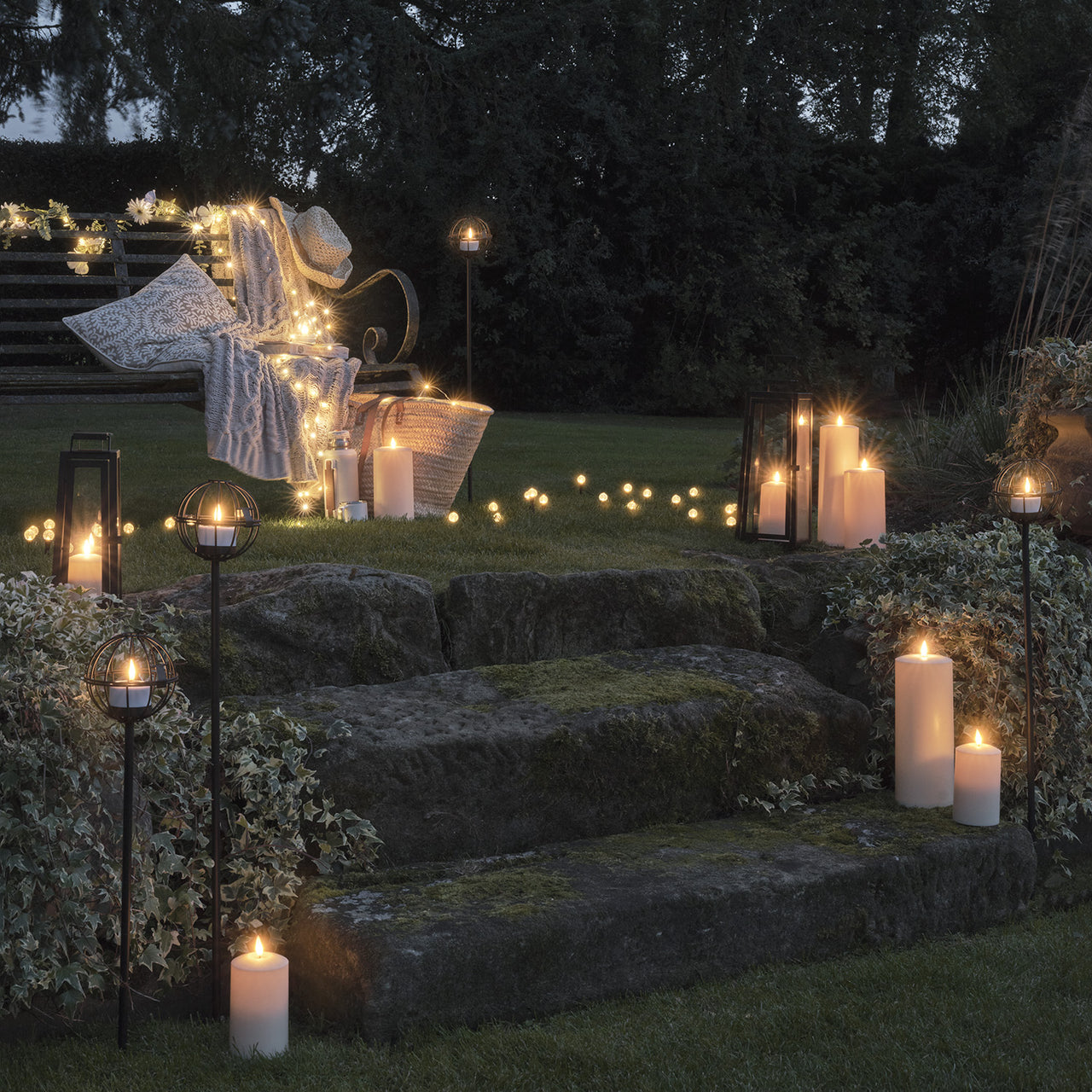 Pacific Mini Bubble Solar Stake Lights | Summer Garden Decoration