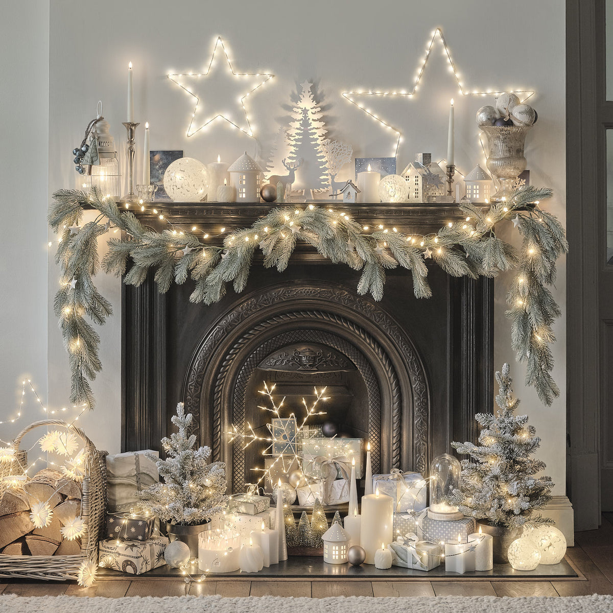 10 Paper Snowflake Fairy Lights