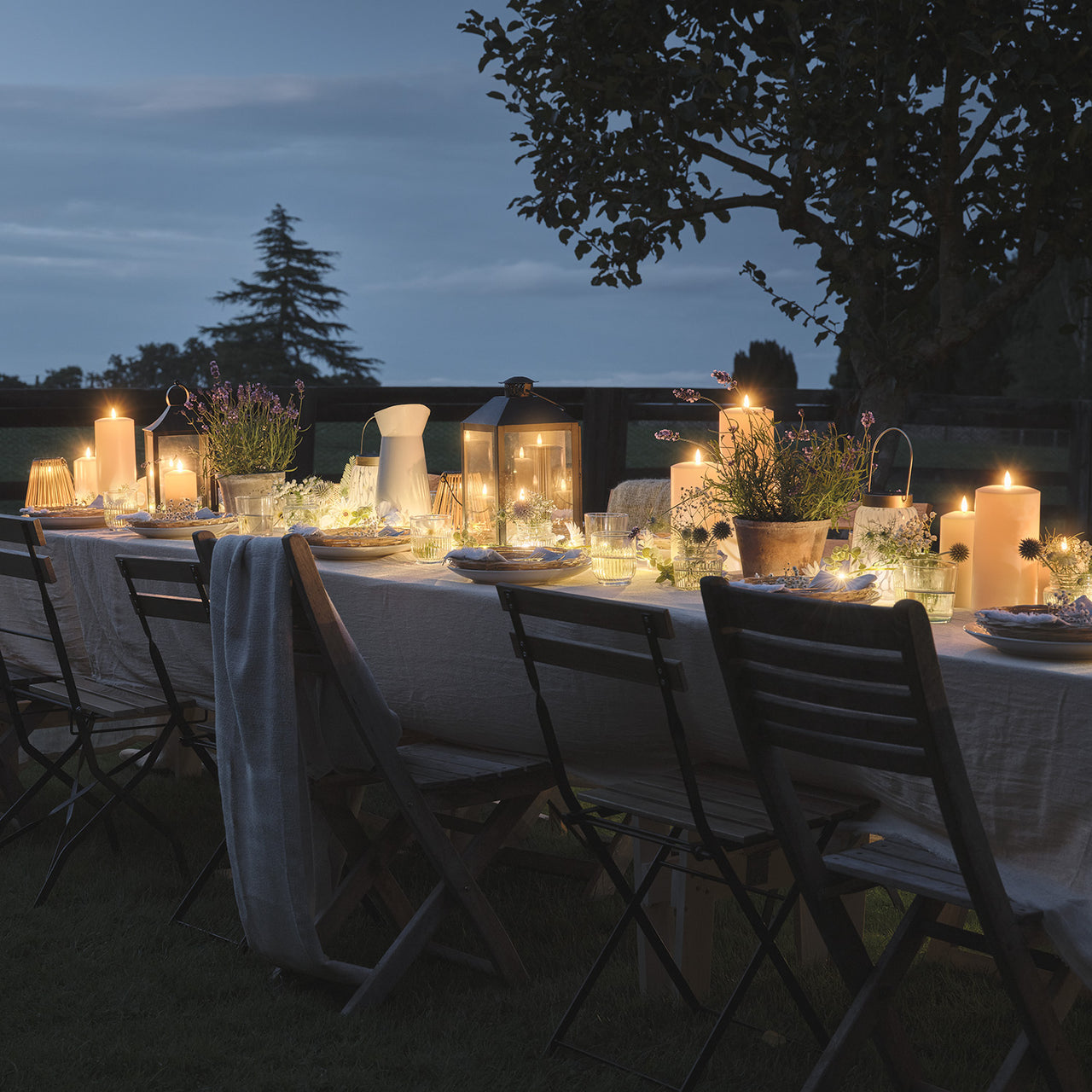 Large TruGlow® Waterproof Outdoor Candle Trio
