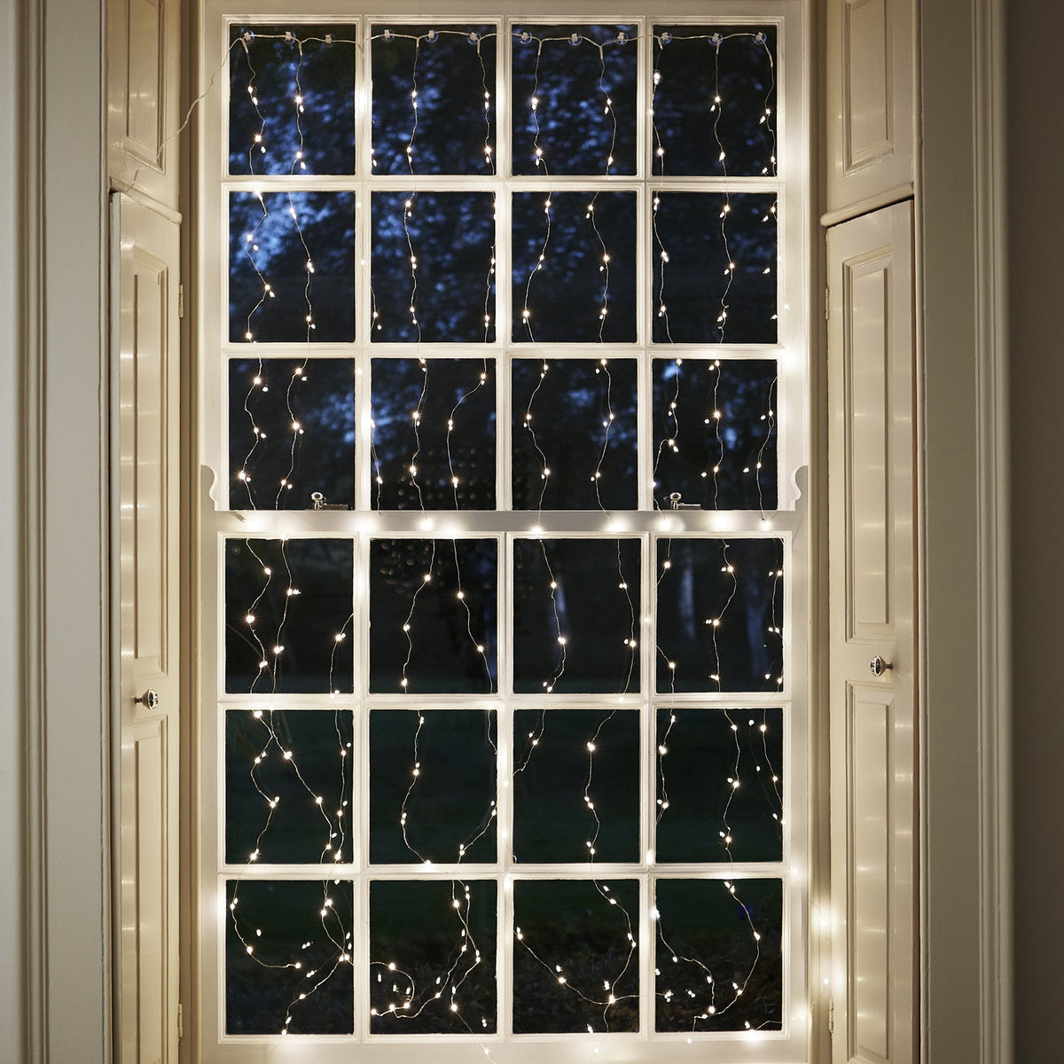 Led Window White 200 Warm White Micro LED Curtain Light