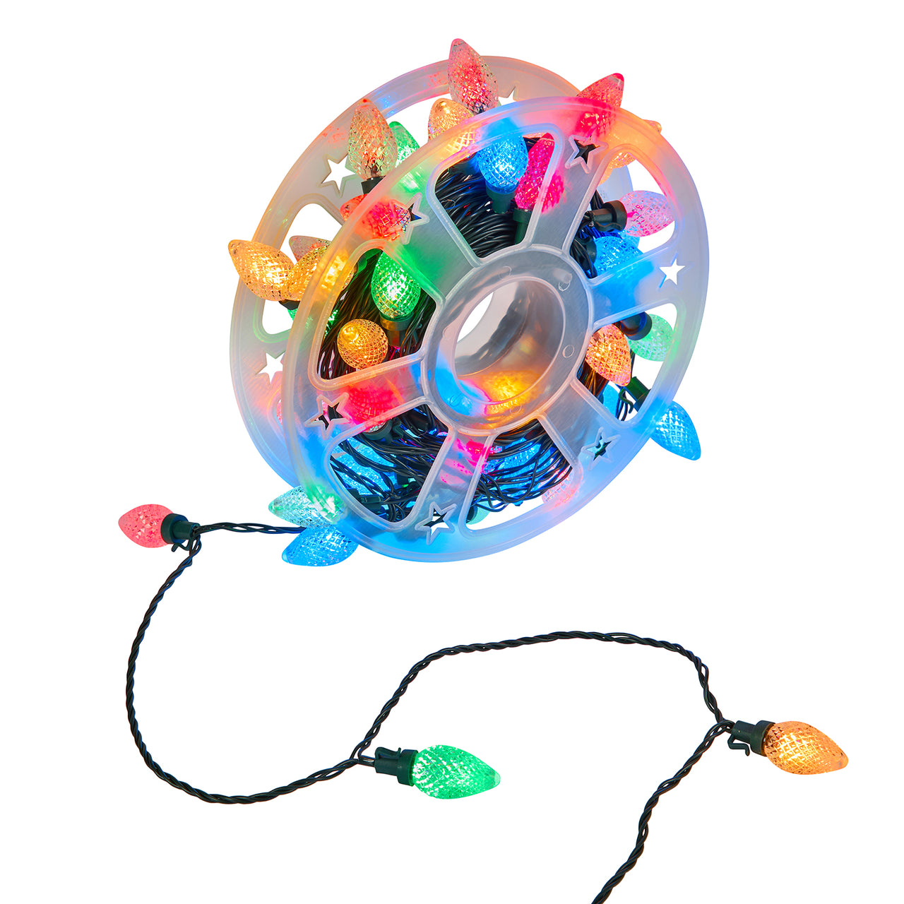 60 Multi Coloured C7 Pinecone Christmas Lights
