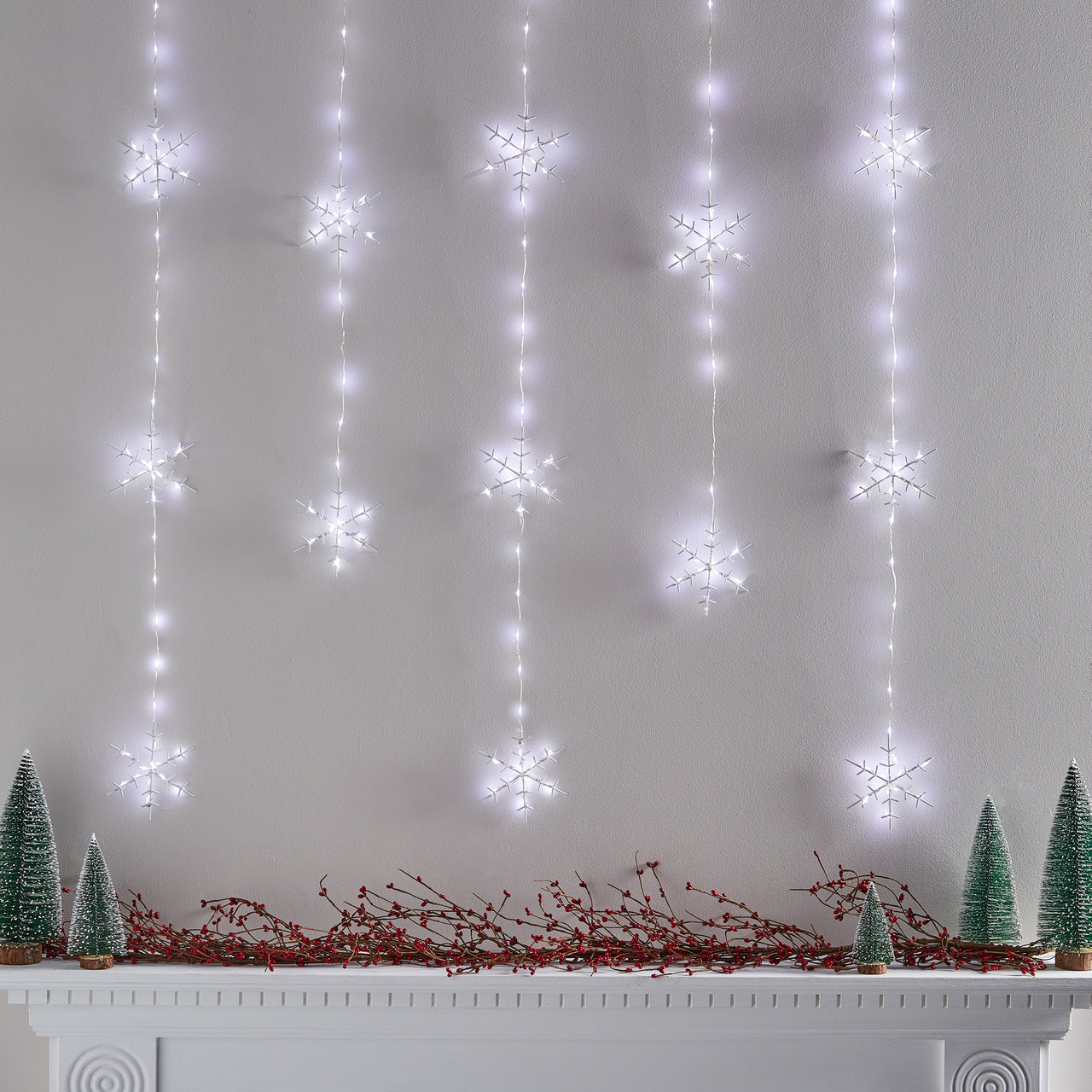 Snowflake Christmas Curtain Light