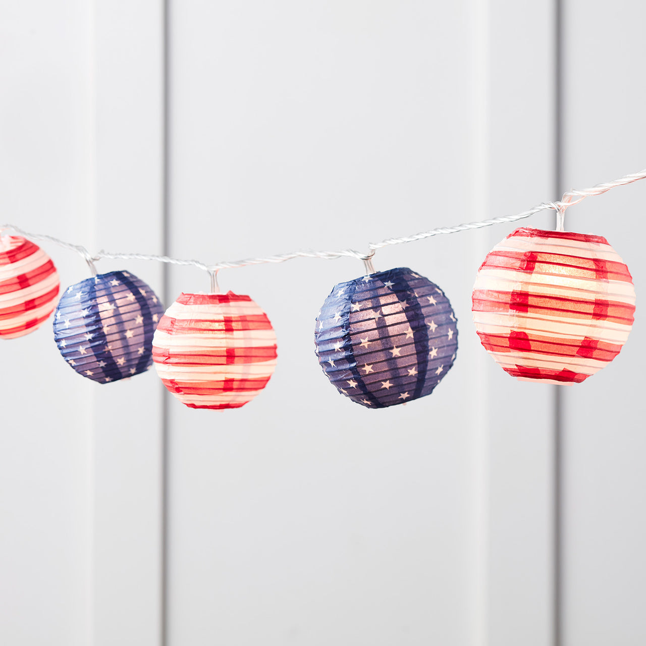 4th July Paper Lantern String Lights