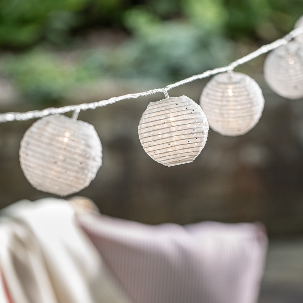 10 Plug in Connectable Cut out Lantern String Lights