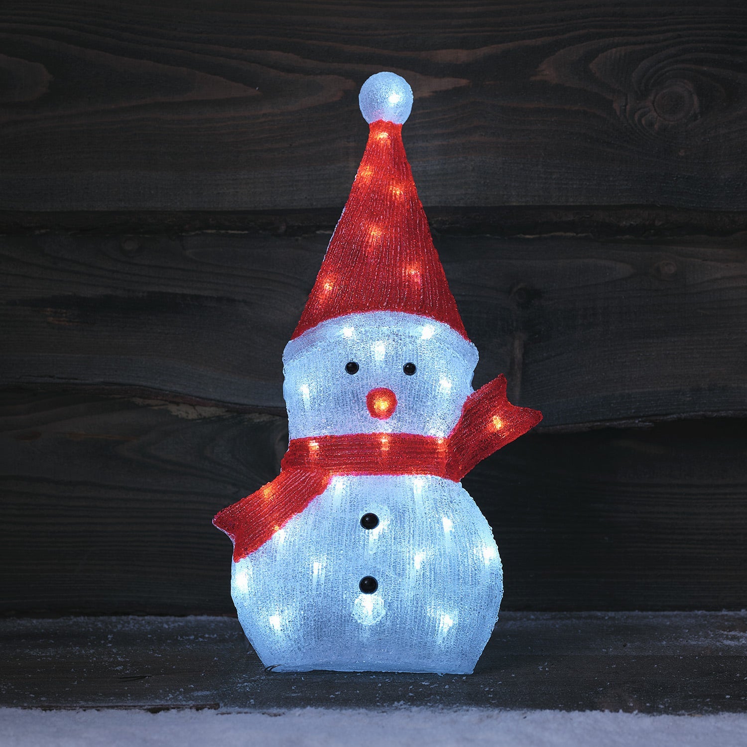 Snowman LED 2D Acrylic Figure – Lights4fun.co.uk