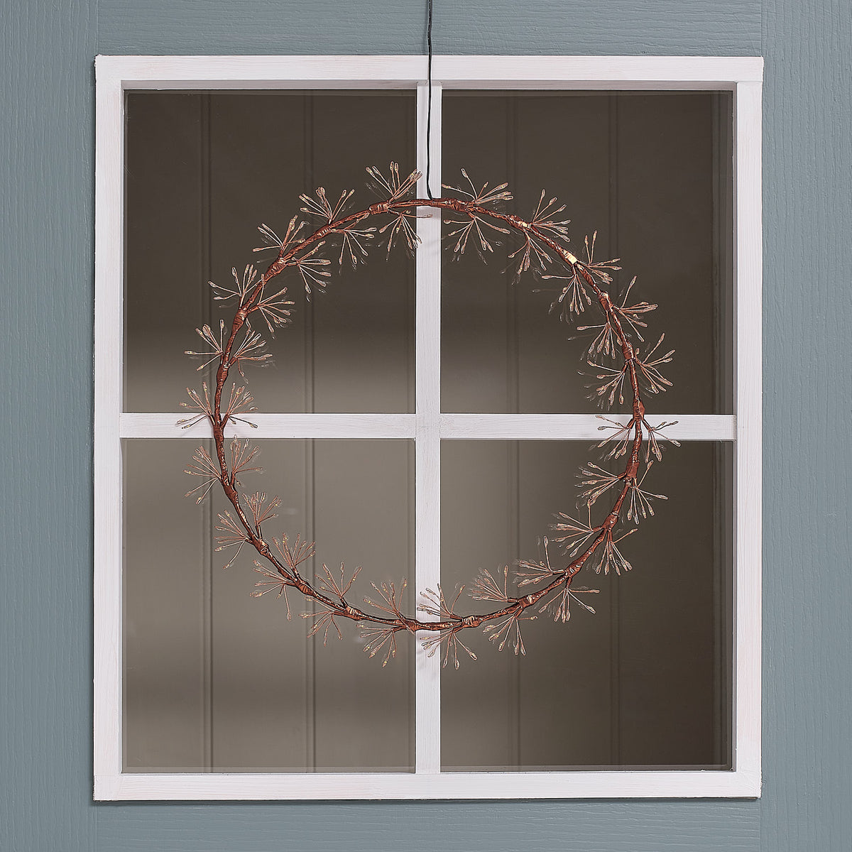 35cm Gold Starburst Light Outdoor Wreath