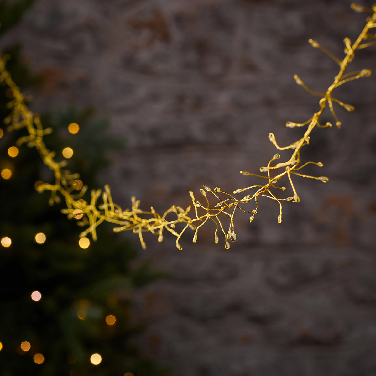 10m 1200 Gold Outdoor Micro Plug In Cluster Lights