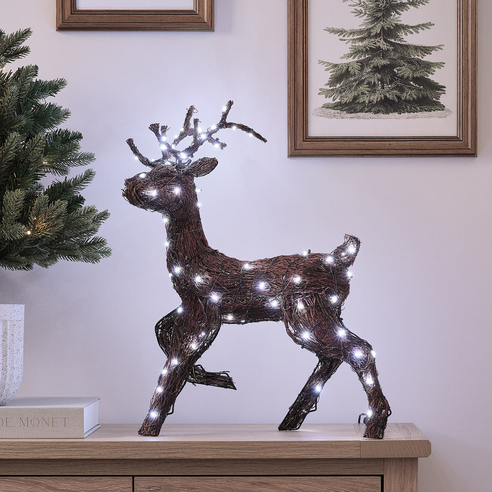 52cm Dual LED Helmsley Stag Light Up Reindeer