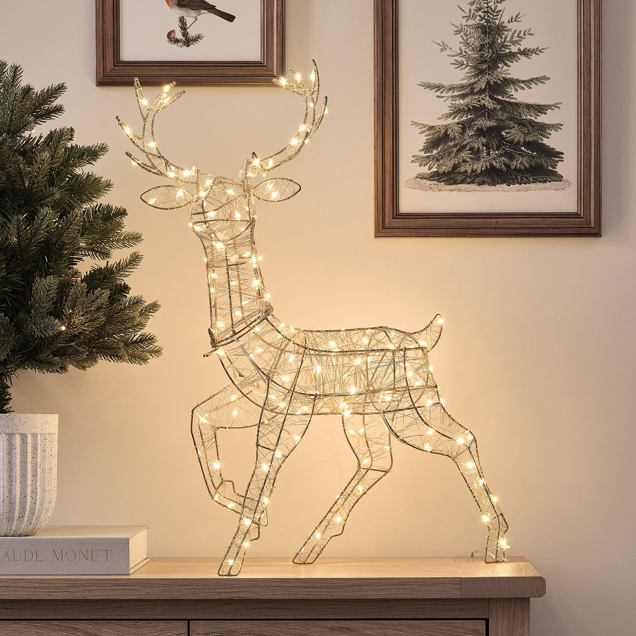 Hutton Mini Stag & Doe Light Up Reindeer Duo