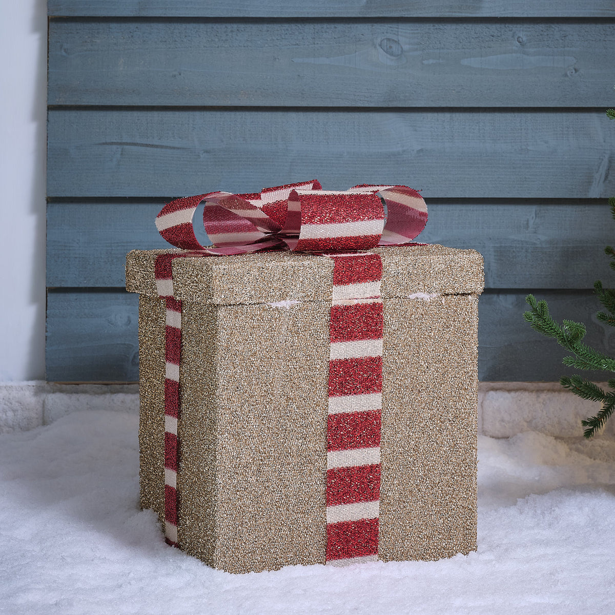 Pop Up Pooch in a Present Animated Outdoor Christmas Decoration