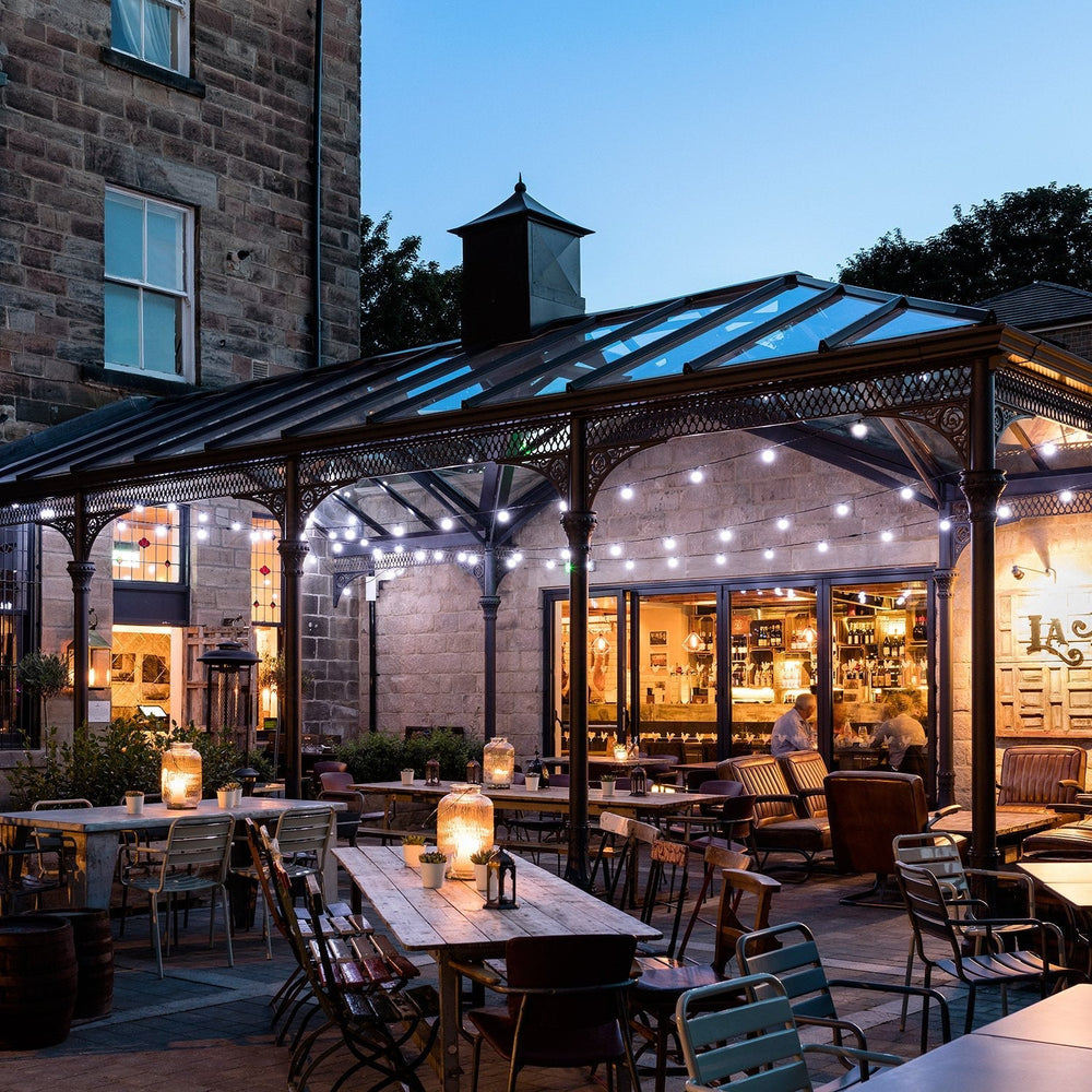 Pro Connect 150m 300 White Connectable Festoon Lights Black Cable