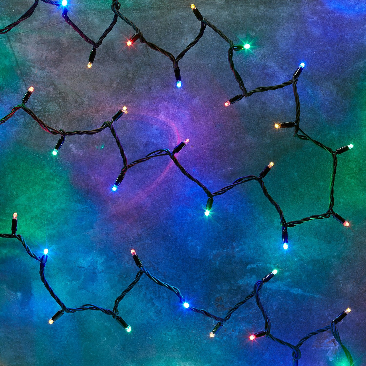 Pro Connect 195m 1950 Multi Coloured Connectable String Lights Black Cable