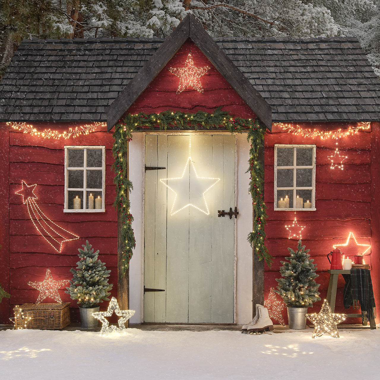 58cm Outdoor Hanging Star Light