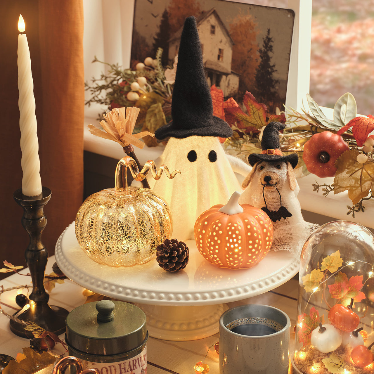 Gloria the Ghost Witch LED Halloween Decoration