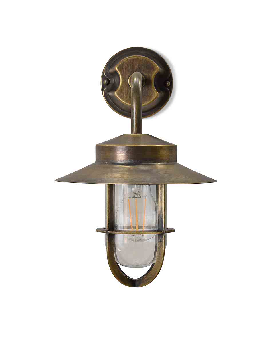 Hanwell Wall Light Antique Brass