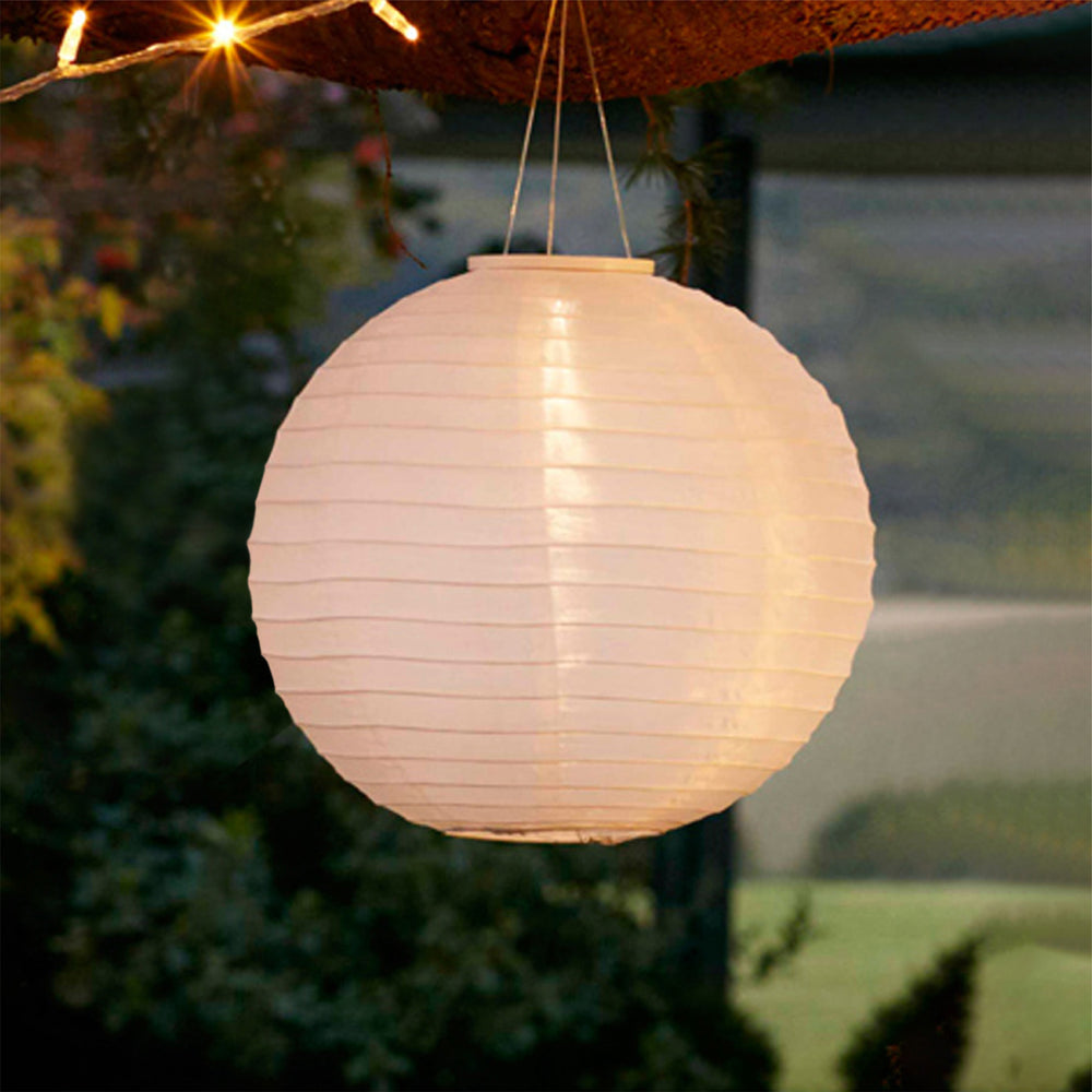 20cm Cloud White Miami Solar Lantern