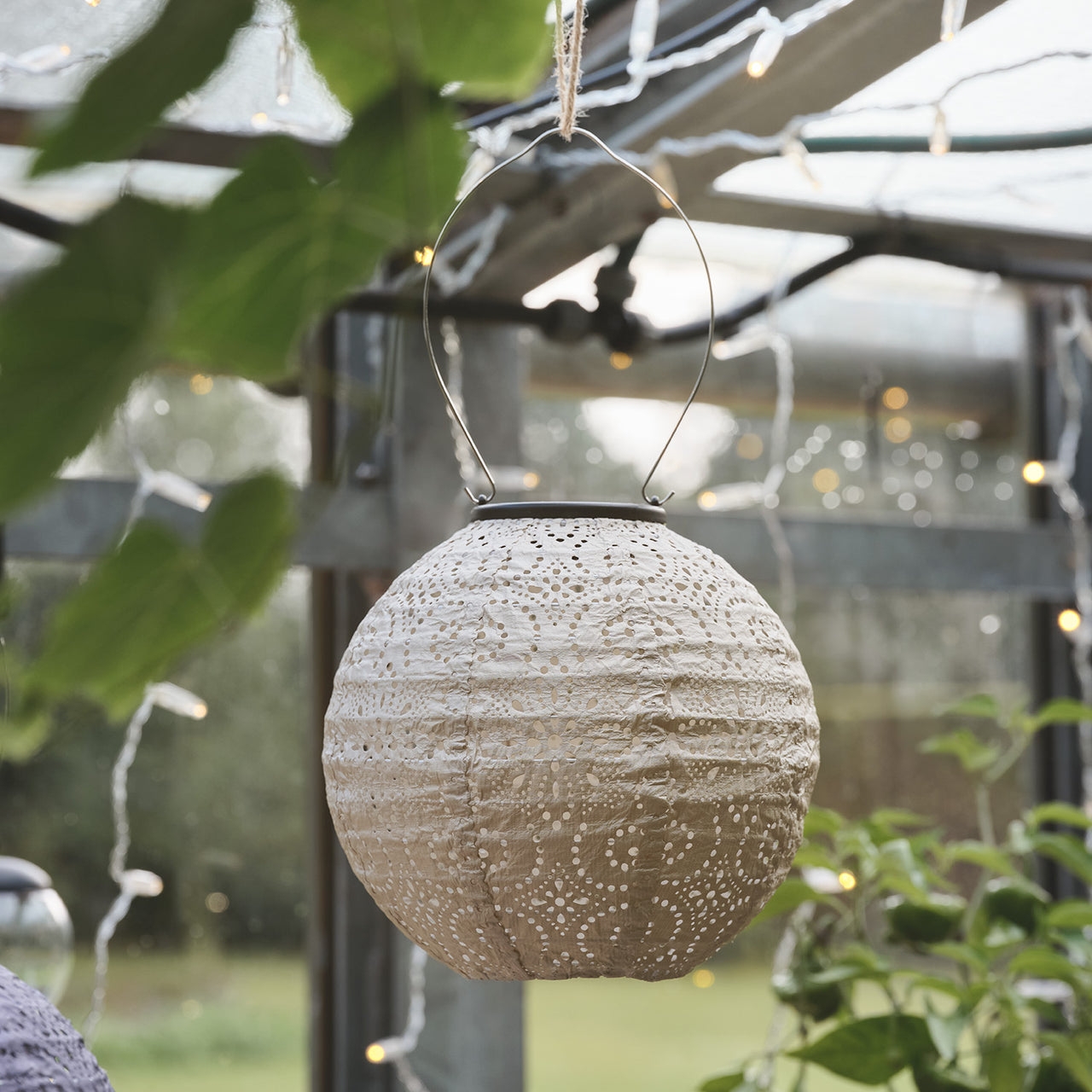 Set of 3 Scandi Tyvek Solar Lanterns