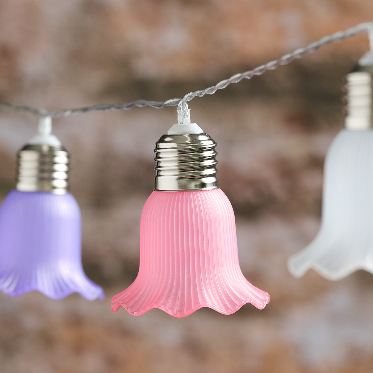 10 Pastel Petal Solar Fairy Lights