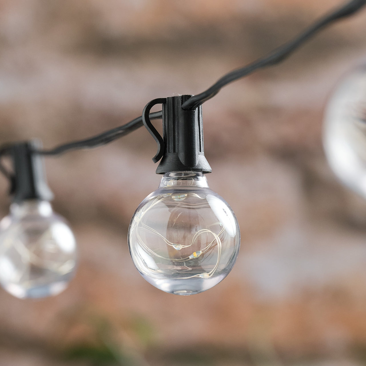 10 Globe Outdoor Solar Micro Festoon Lights