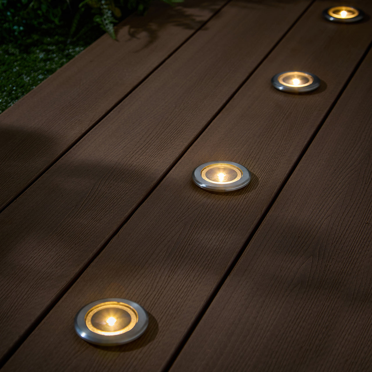 4 Solar Decking Spotlights | Garden Lights & Decoration
