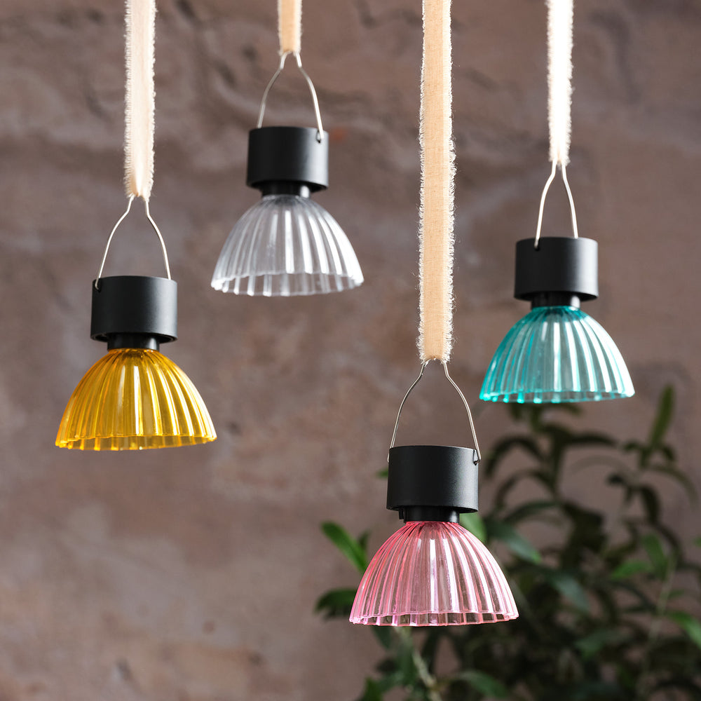 4 Lustre Pastel Solar Hanging Lights