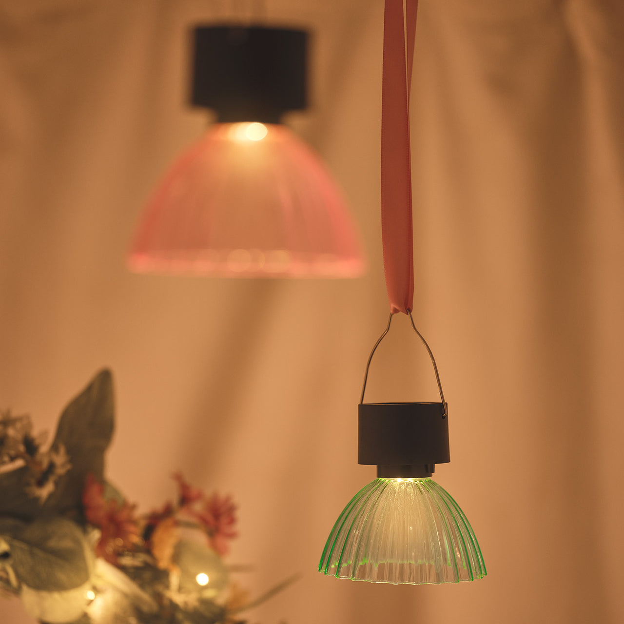 Lustre Pastel Solar Hanging Lights