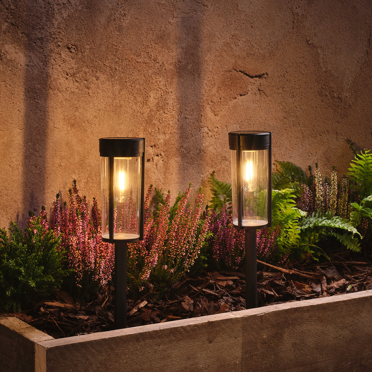 2 Woburn Solar Stake Lights