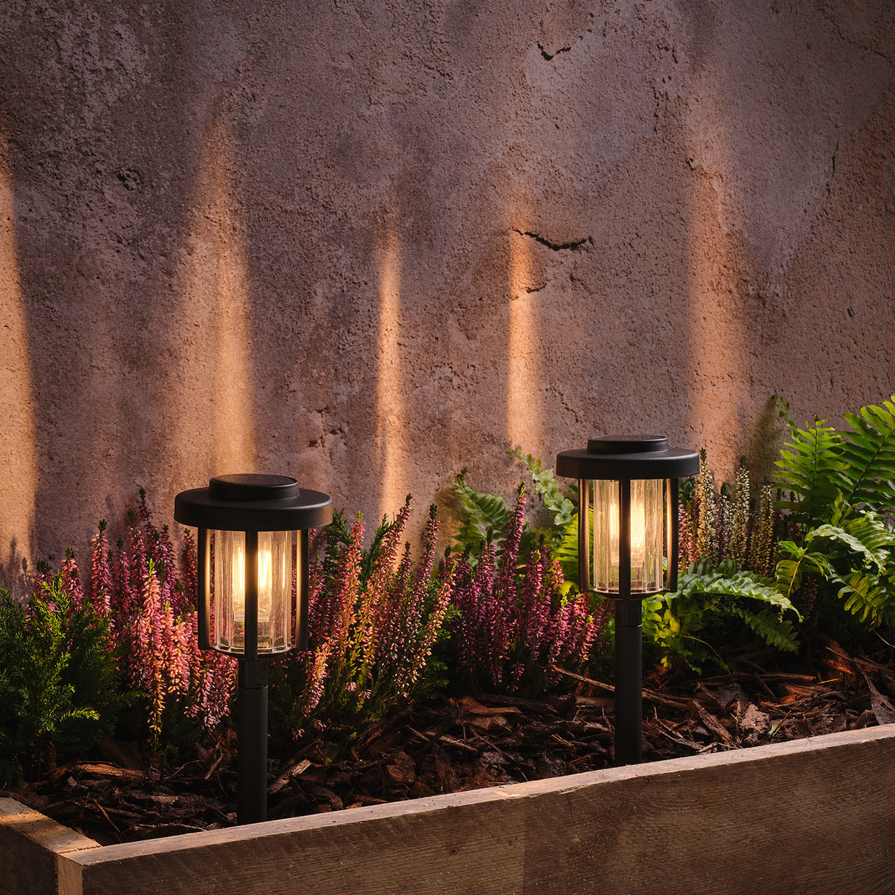 2 Dartmoor Filament Solar Stake Lights