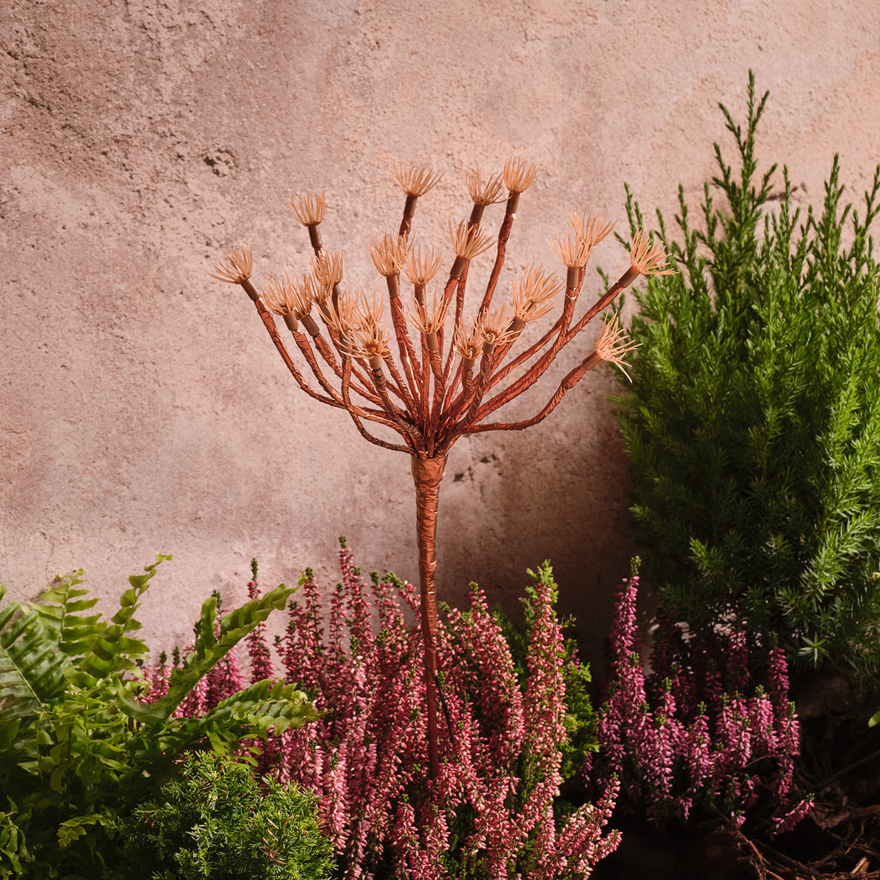 Gold Dandelion Starburst Solar Stake Light | Summer Garden Decoration