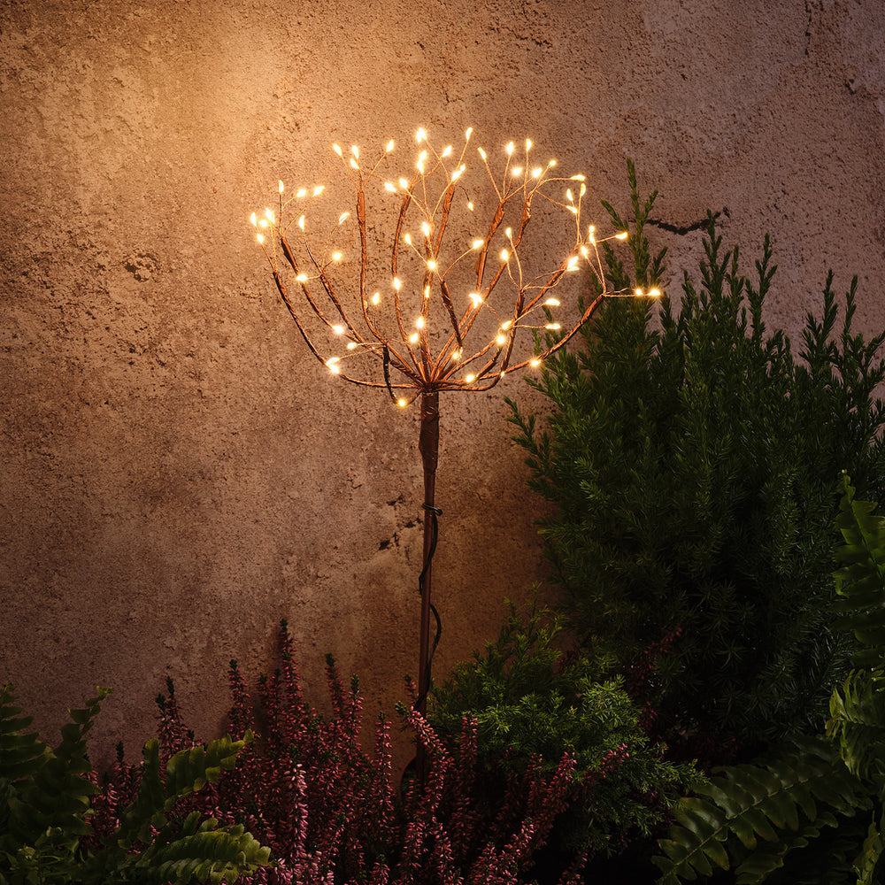 Gold Starburst Solar Stake Light | Summer Garden Decoration