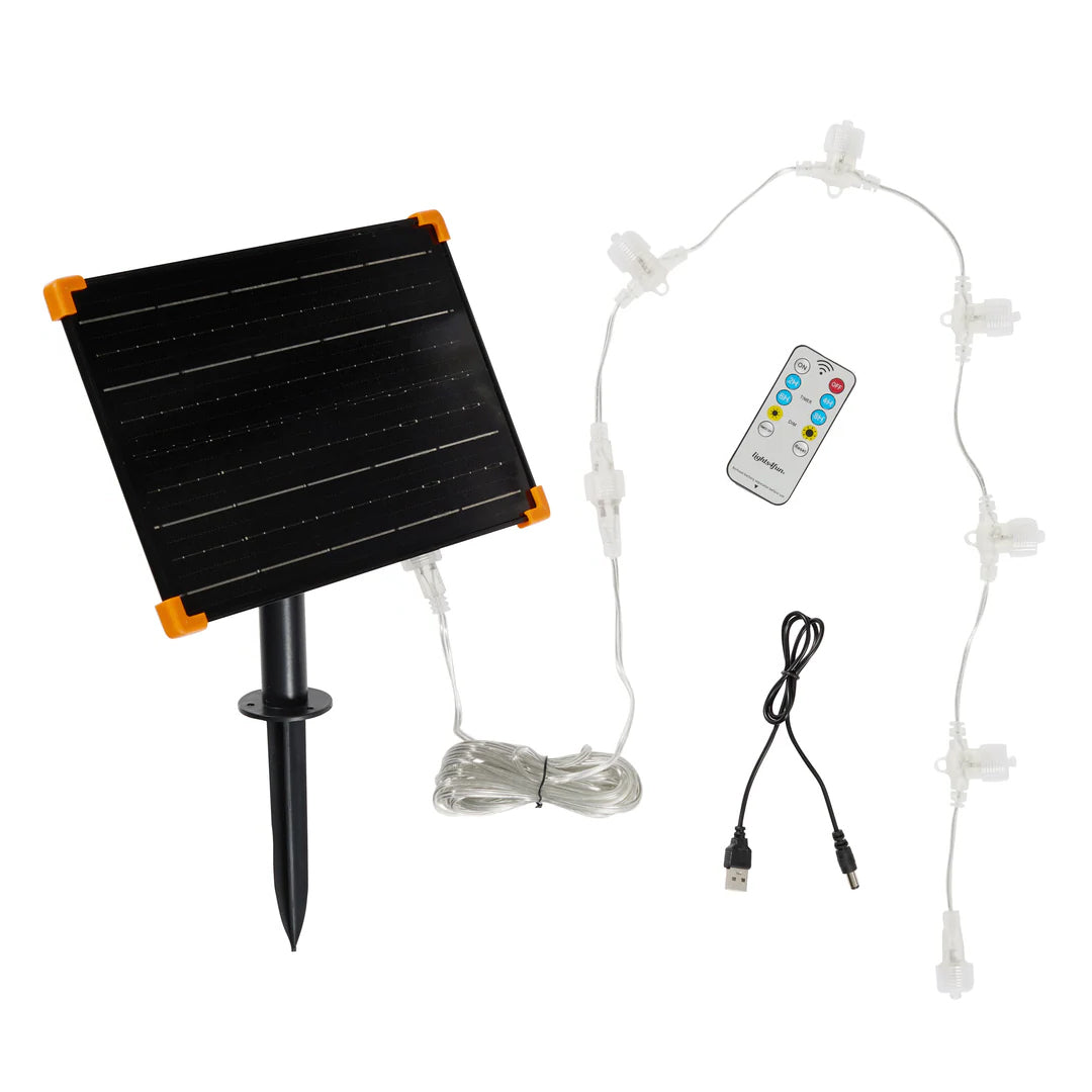 Solar Powered 43cm Dual LED Baffin Acrylic Light Up Arctic Fox