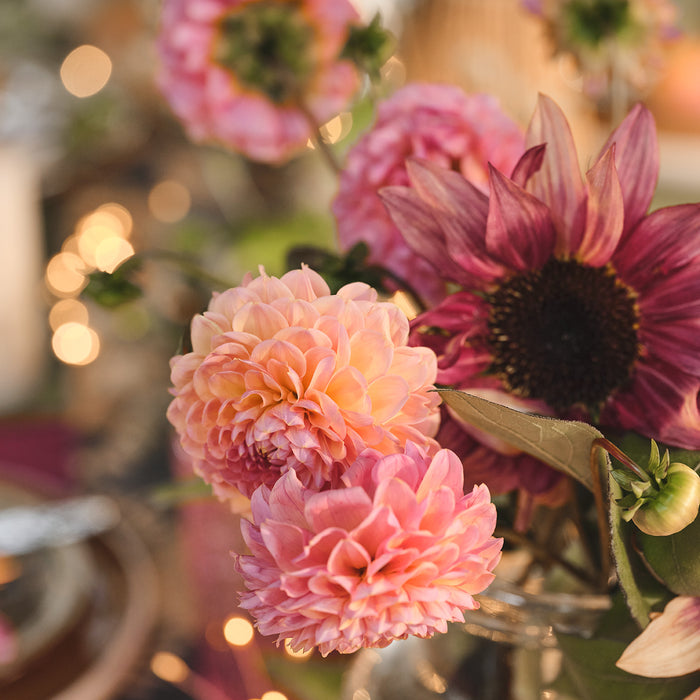 Summer flowers in a vase