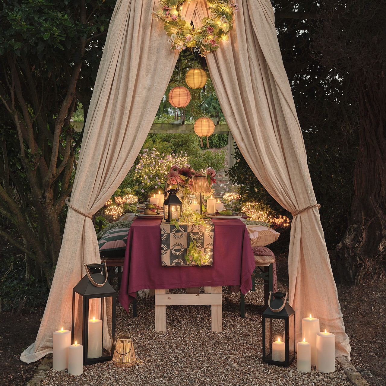 Lucena Tassel Solar Lanterns | Summer Decoration