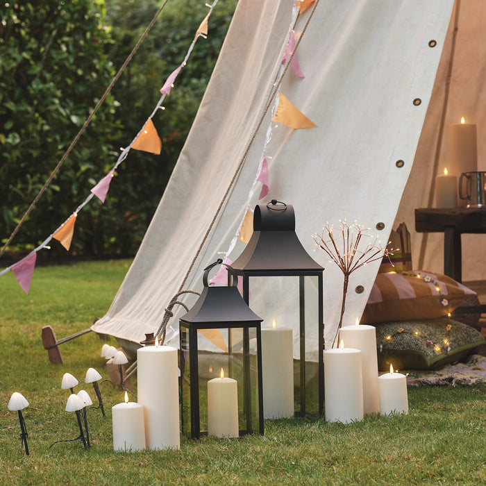Summer festival lanterns and LED candles