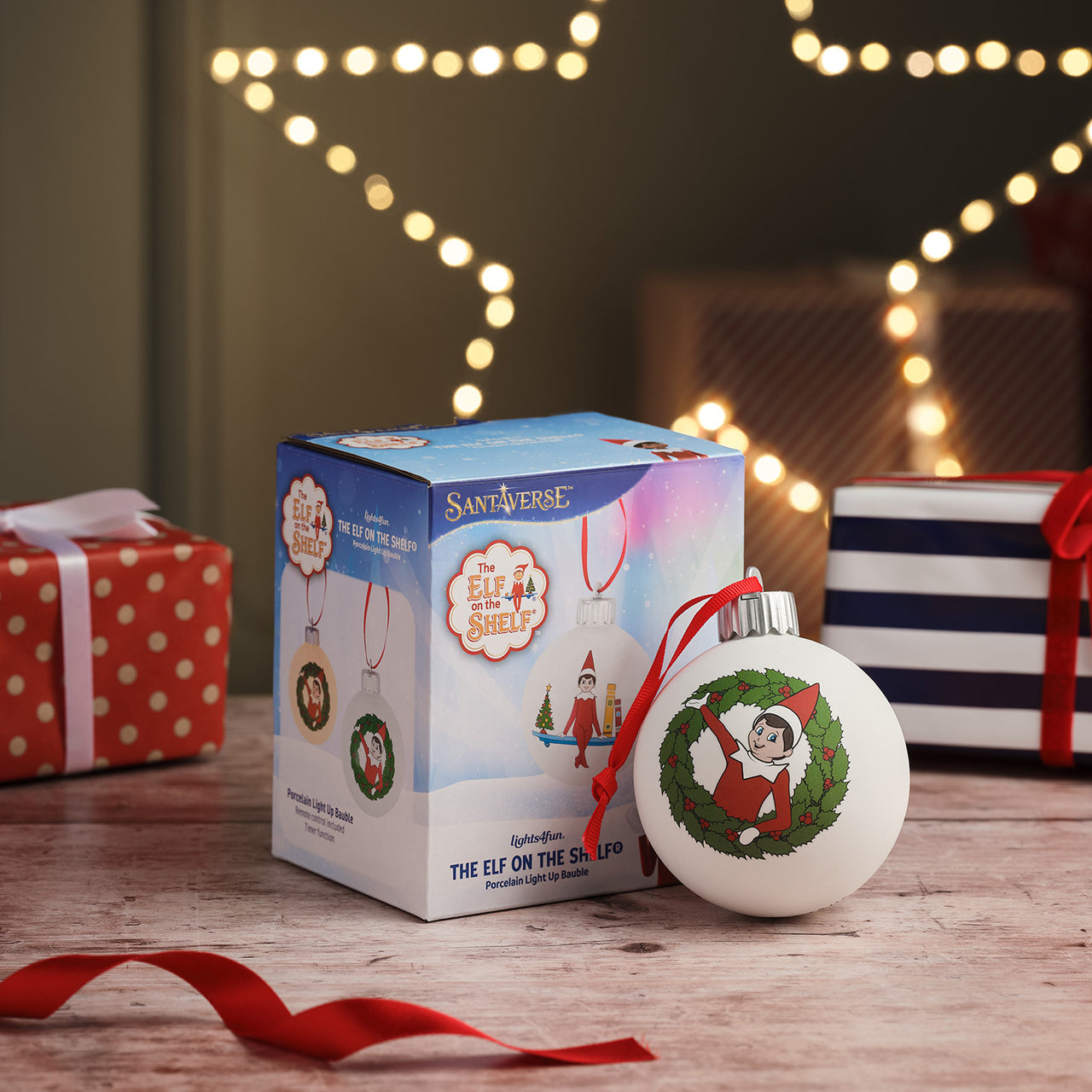 The Elf on the Shelf® LED Christmas Bauble