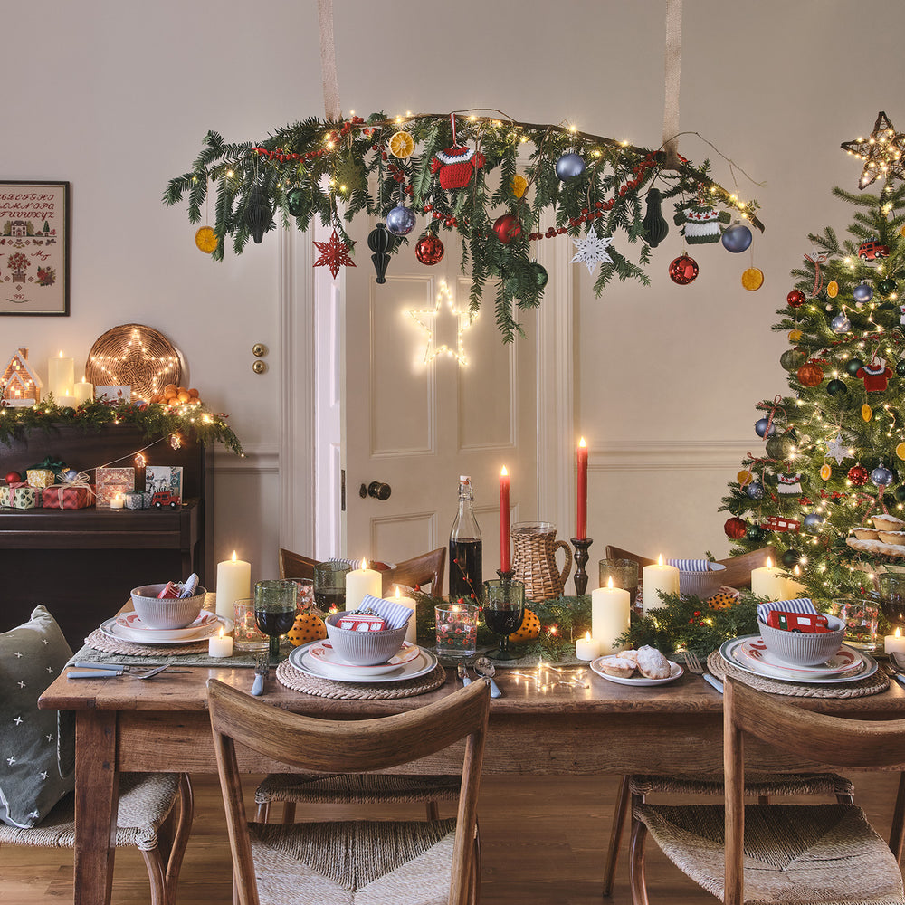 2 Red LED Taper Candles