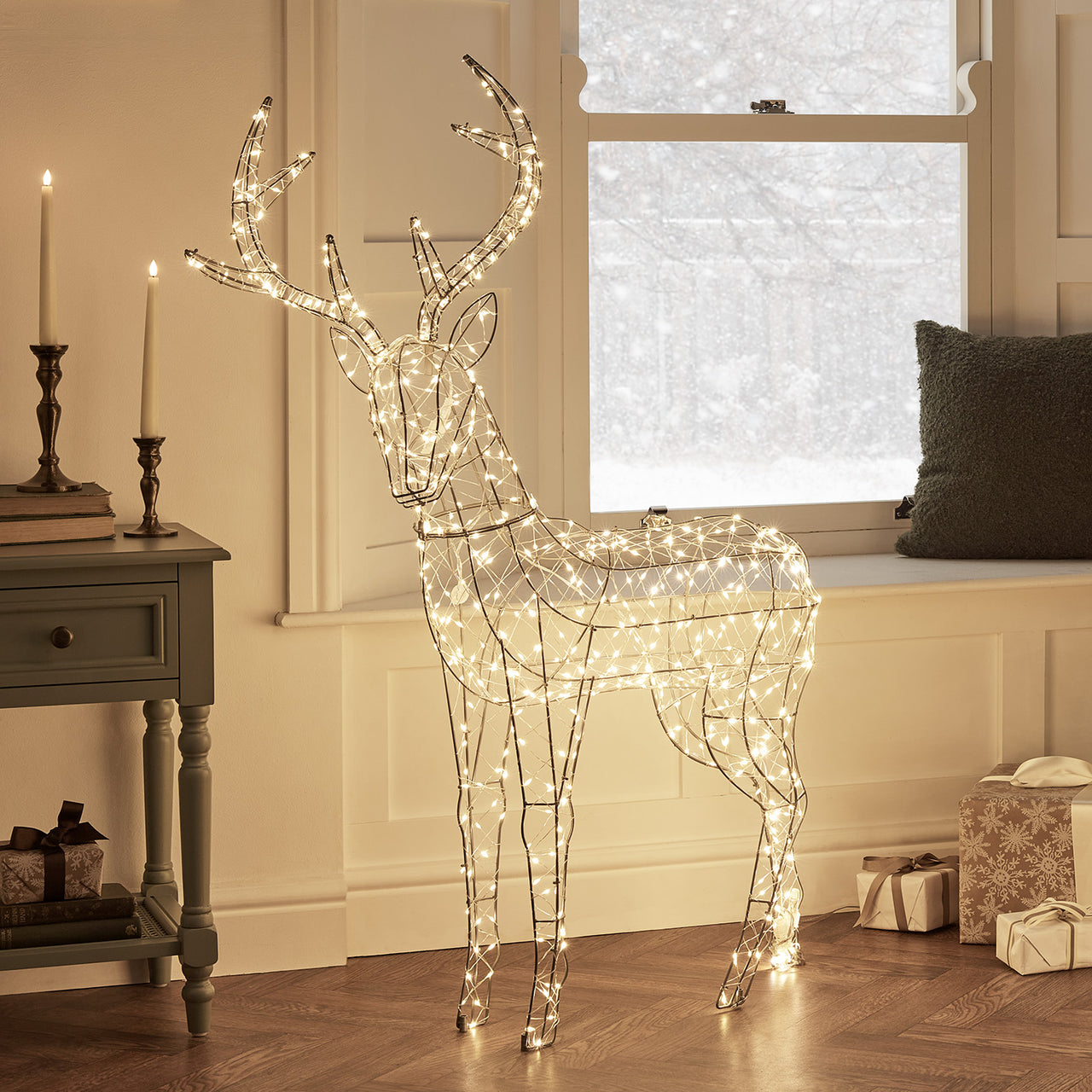 Duchy Stag Dual Colour Micro LED Light Up Reindeer