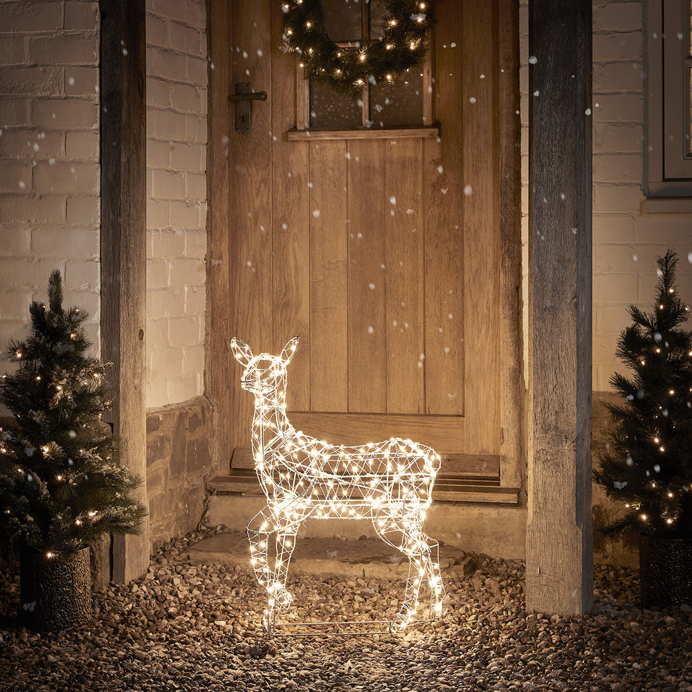 Duchy Fawn Dual Colour Micro LED Light Up Reindeer