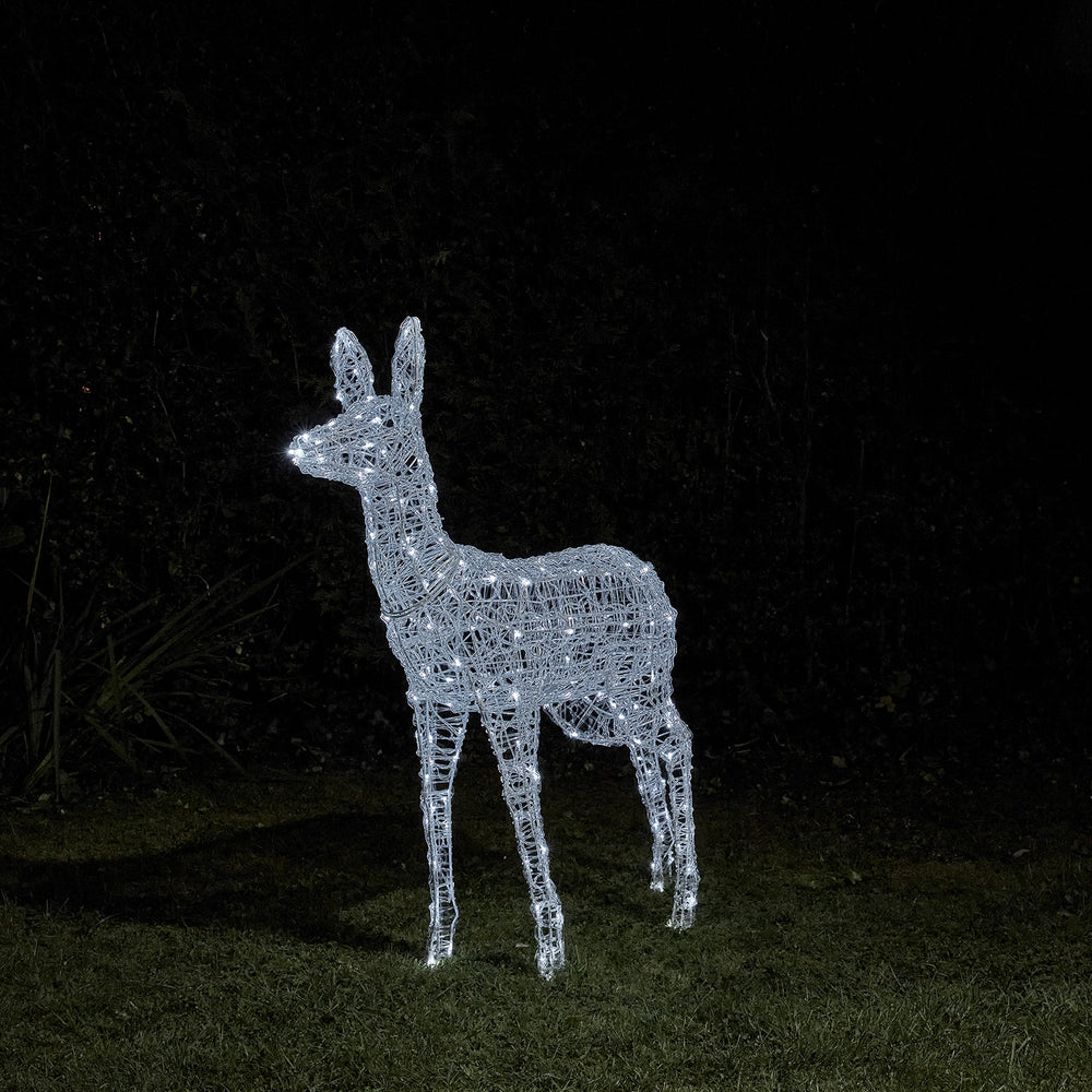 Swinsty Doe Dual Colour LED Battery Operated Outdoor Reindeer